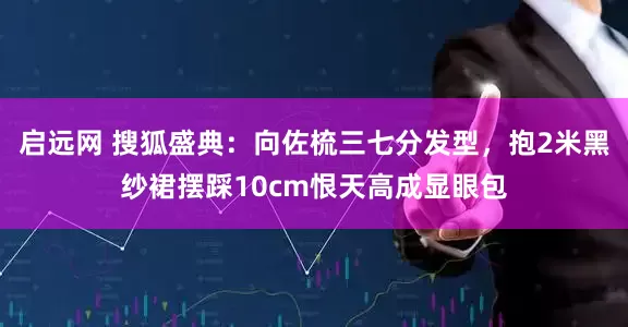 启远网 搜狐盛典：向佐梳三七分发型，抱2米黑纱裙摆踩10cm恨天高成显眼包